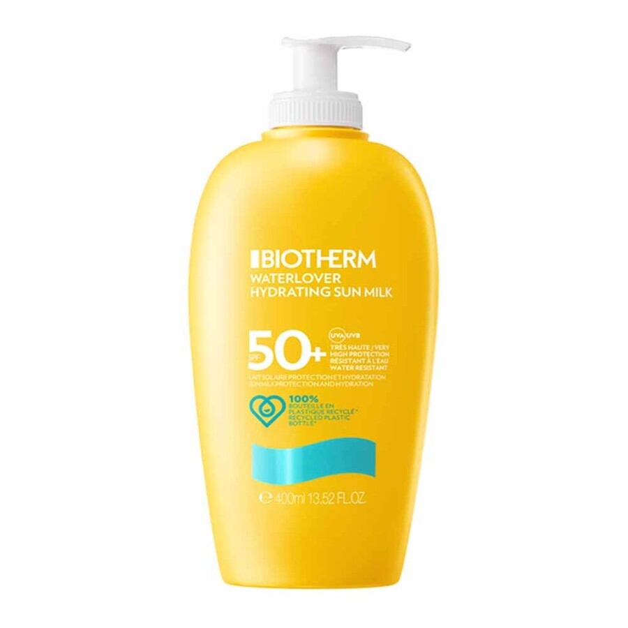 Comprar Biotherm WaterLover Leche Solar Spf50 + Frasco con dosificador 400ml Biotherm WaterLover Leche Solar Spf50 + Frasco con dosificador 400ml