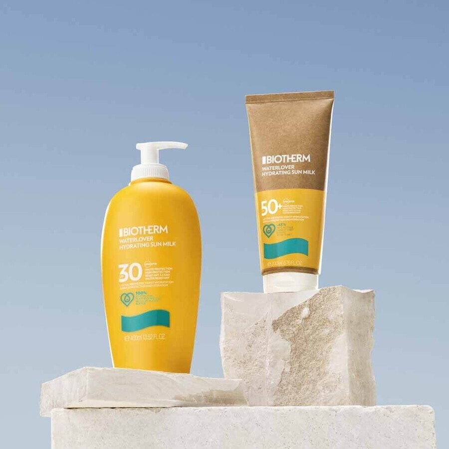 Biotherm WaterLover Leche Solar Spf50 + Frasco con dosificador 400ml Biotherm WaterLover Leche Solar Spf50 + Frasco con dosificador 400ml