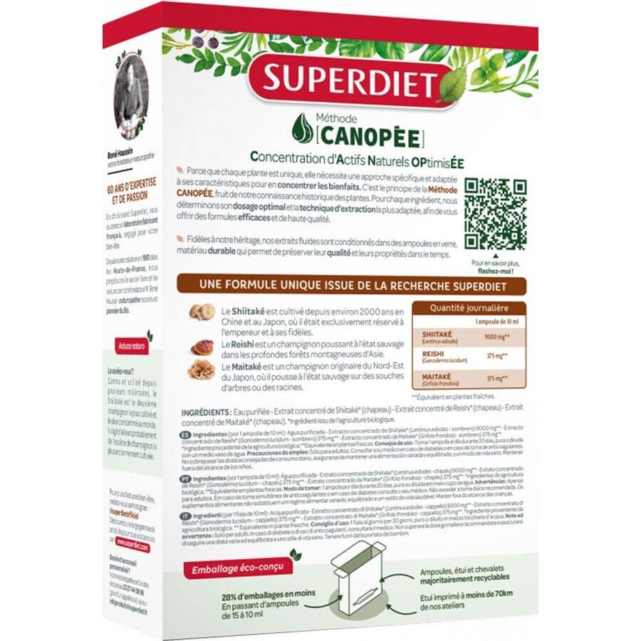 Superdiet Shiitake Ecológico 20 Ampollas Superdiet Shiitake Ecológico 20 Ampollas