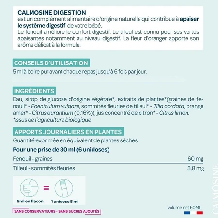 Calmosine Organic Digestion Calming Drink 100ml