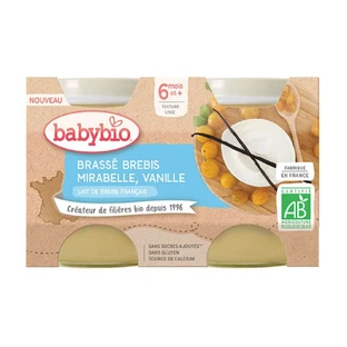 Babybio Milk Snacks Lait de brebis français bio 6 mois et plus 2x130g