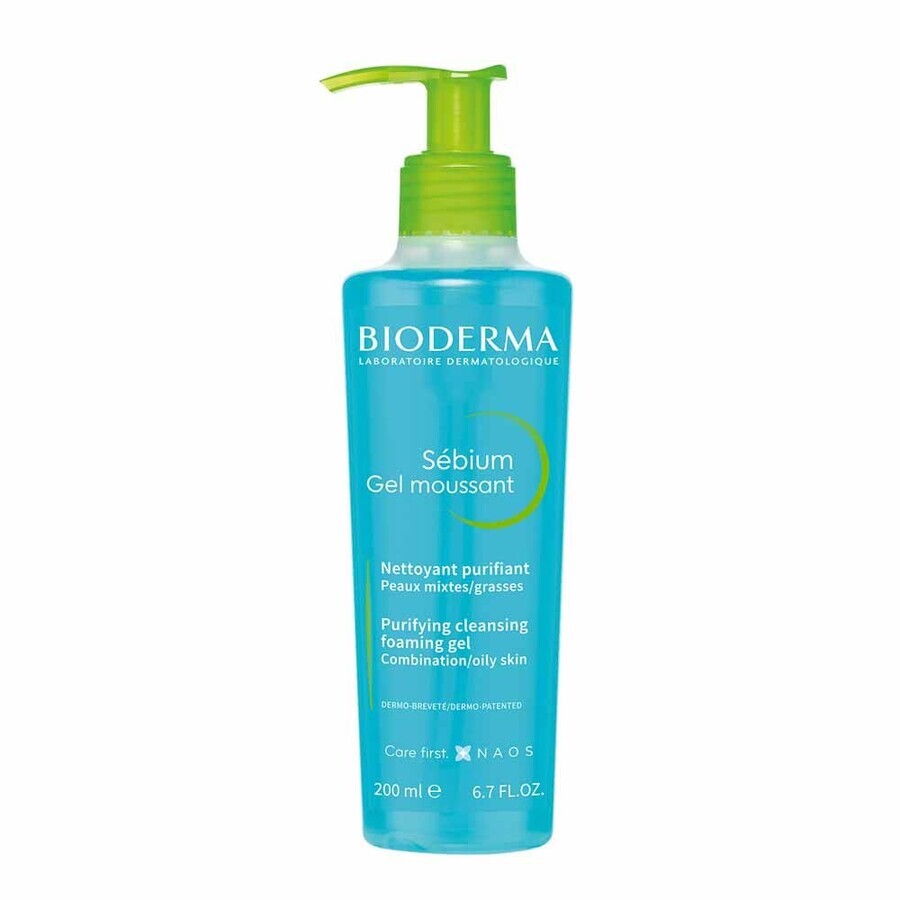 Buy Bioderma Sebium Gel getergent and purifying combination and oily skin 200ml Bioderma Sebium Gel getergent and purifying combination and oily skin 200ml
