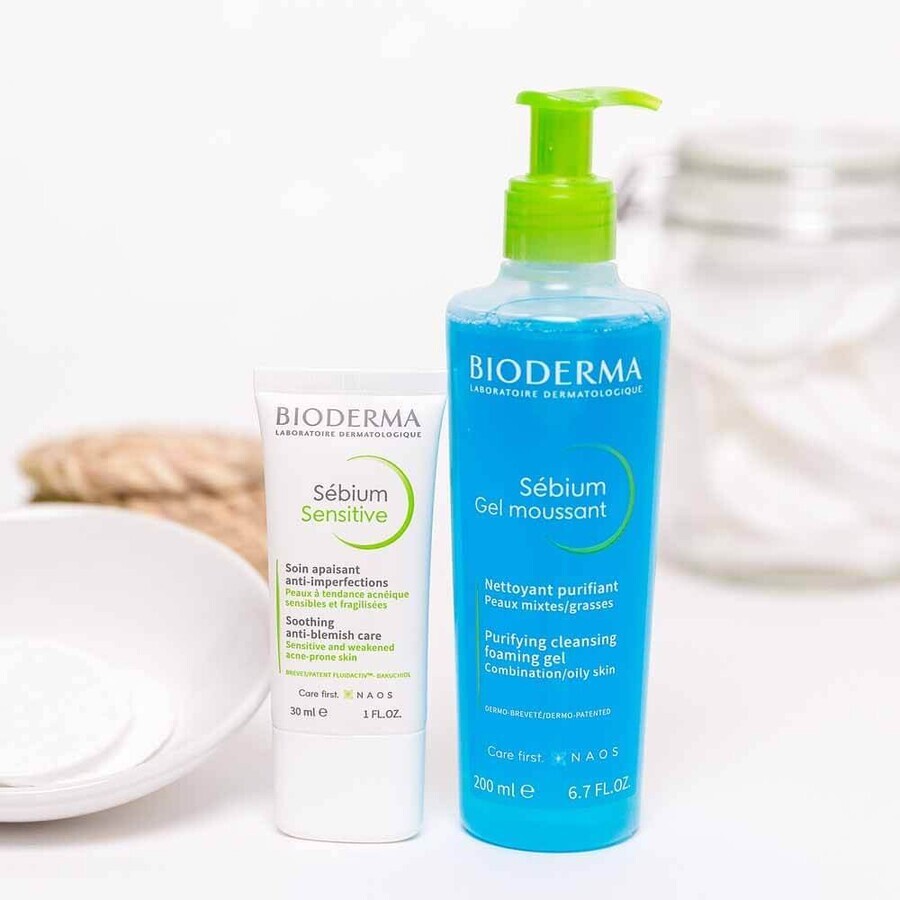 Bioderma Sebium Gel getergent and purifying combination and oily skin 200ml Bioderma Sebium Gel getergent and purifying combination and oily skin 200ml