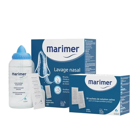 Marimer Kit Lavage Nasal 30 sachets solution saline