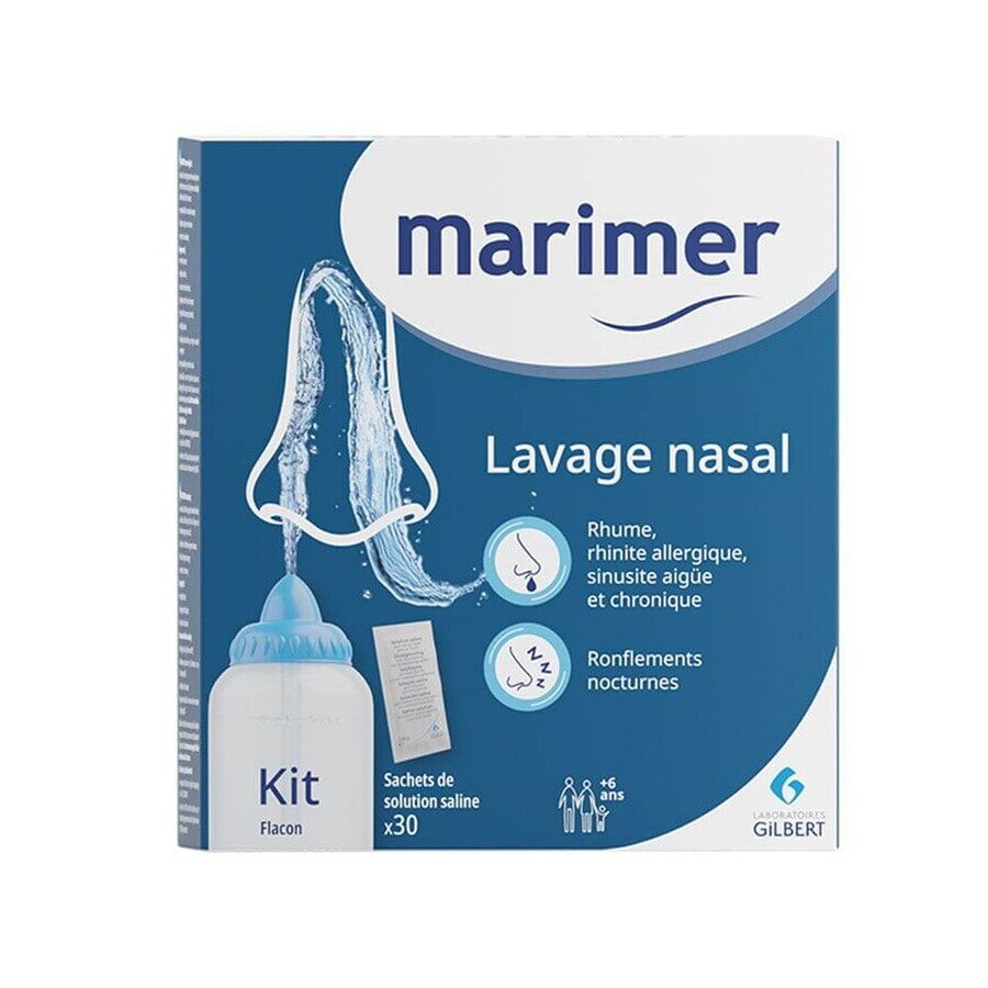 Marimer Nasenspülungsset 30 Beutel mit Kochsalzlösung