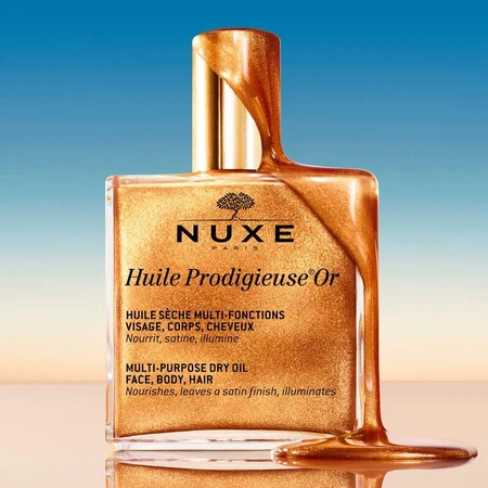 Nuxe Huile Prodigieuse Aceite Seco Luminoso Multifunción Para Rostro, Cuerpo y Cabello 50ml