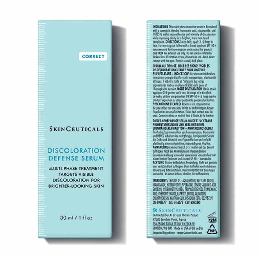 Skinceuticals Discoloration Defense Serum Visage Anti Taches Brunes Et Taches Pigmentaires 30ml Skinceuticals Discoloration Defense Serum Visage Anti Taches Brunes Et Taches Pigmentaires 30ml