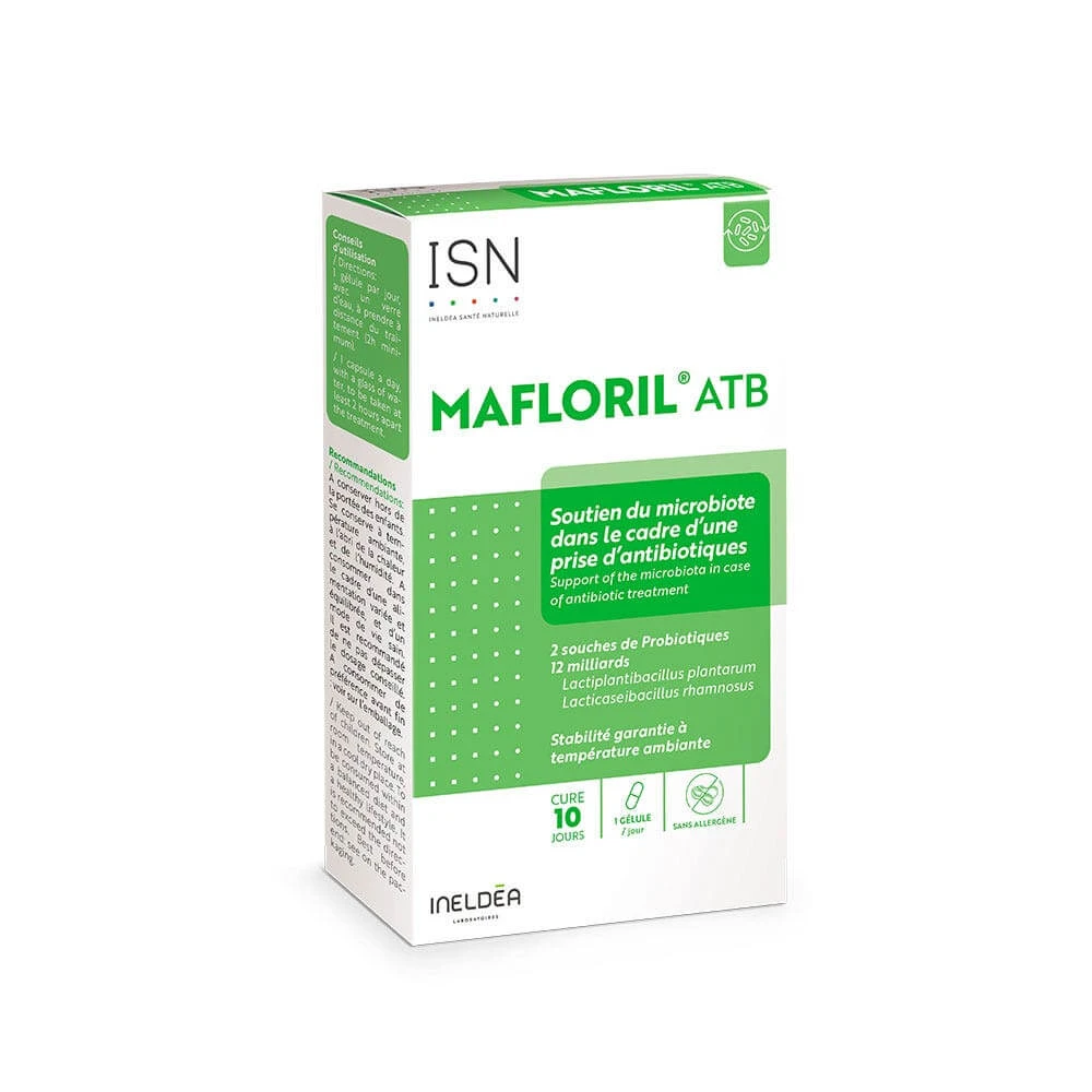 Ineldea Santé Naturelle Mafloril® ATB Soutien du microbiote 10 gélules