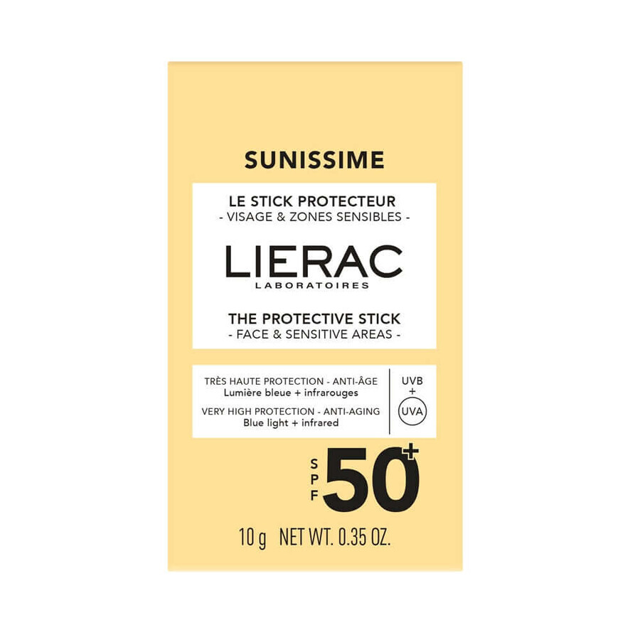 Lierac Sunissime Protective Stick SPF50+ Face and Sensitive Areas 10g Lierac Sunissime Protective Stick SPF50+ Face and Sensitive Areas 10g