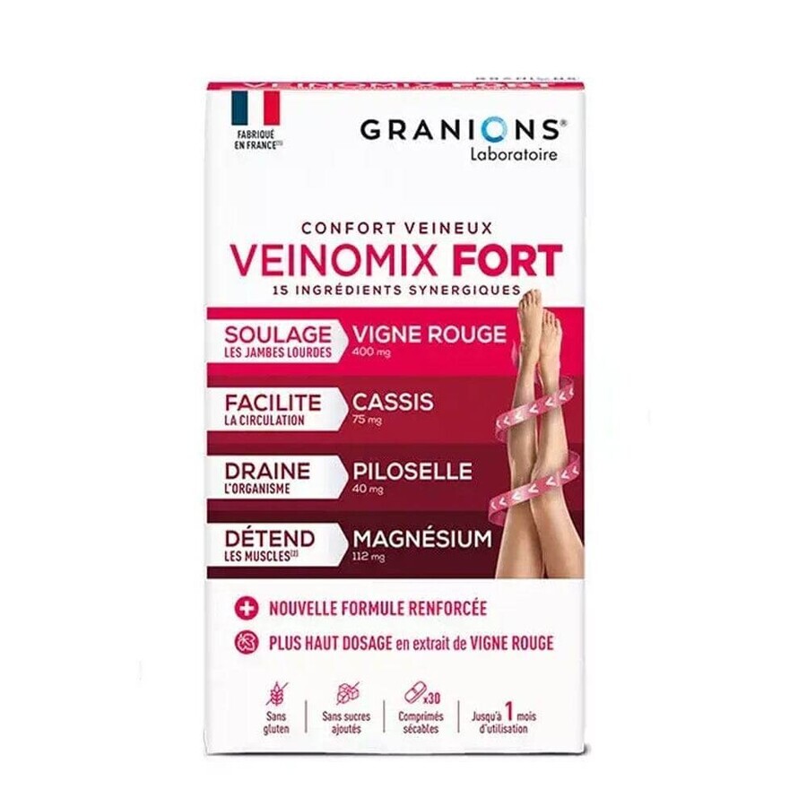 Granions Veinomix Fort Confort veineux 30 gélules