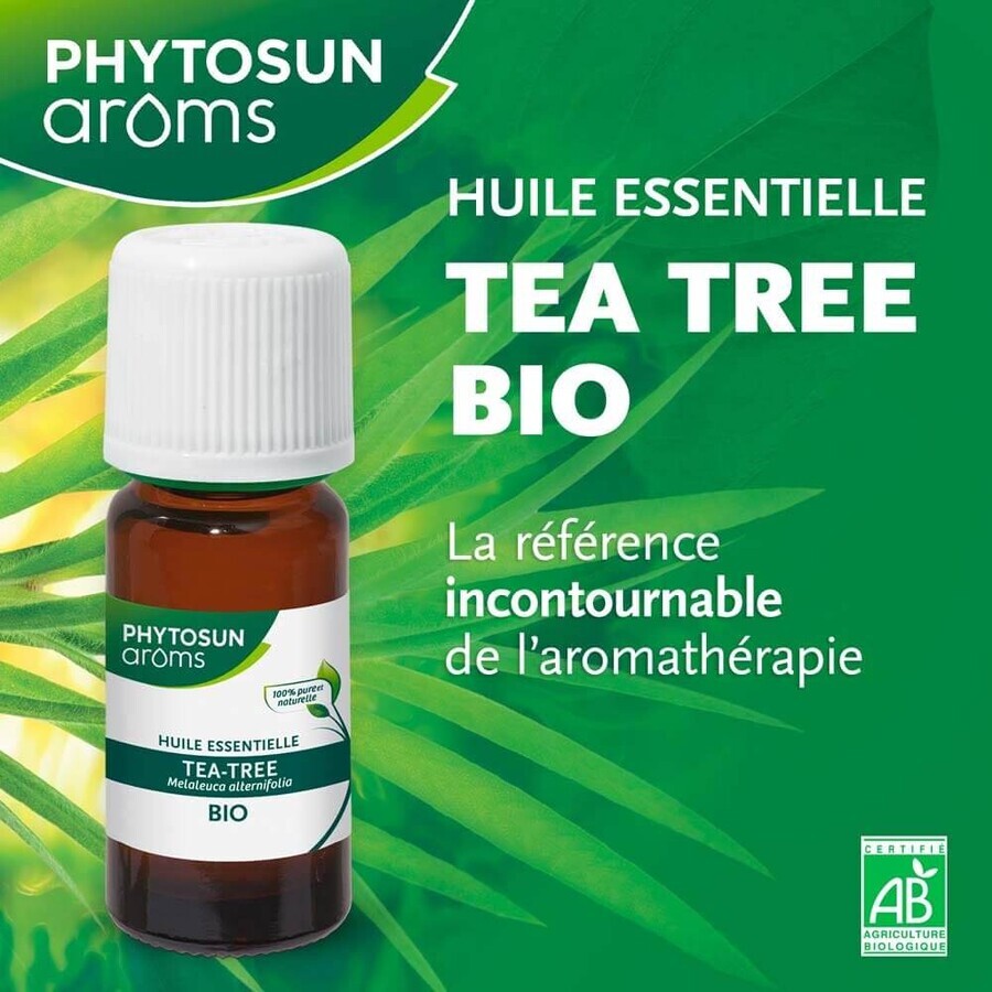 Phytosun Aroms Tea Trea Bio etherische olie 10ml Phytosun Aroms Tea Trea Bio etherische olie 10ml