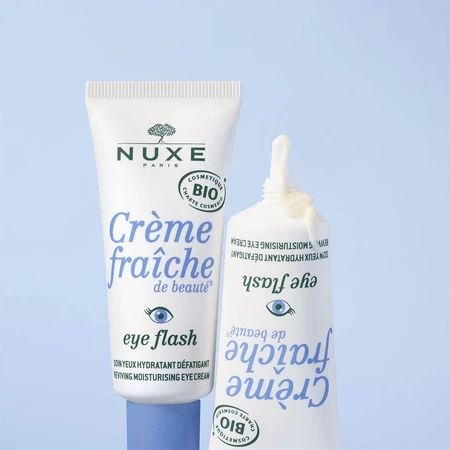 Nuxe Creme Fraîche De Beaute Anti-Müdigkeit feuchtigkeitsspendende Augenbehandlung Flash Organic 15ml
