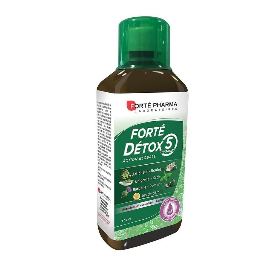 Boutique Forté Pharma Forté Détox Détoxifiant 5 Organes Naturel 500ml Forté Pharma Forté Détox Détoxifiant 5 Organes Naturel 500ml