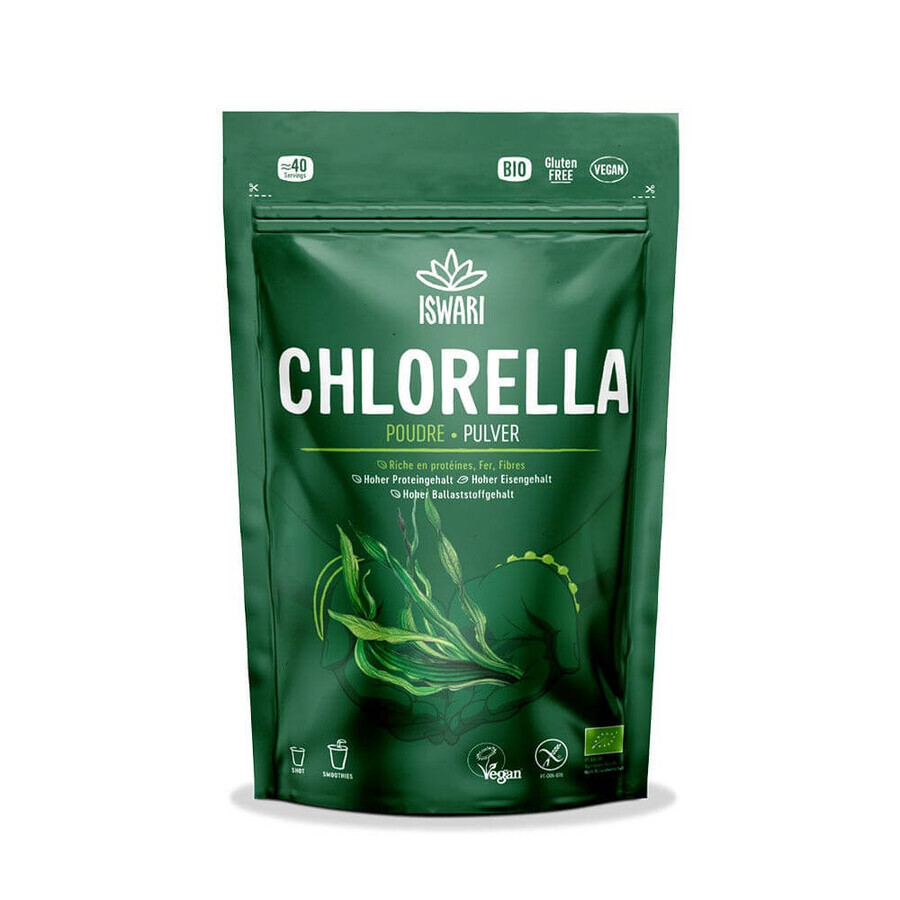 Iswari Super Aliment Pur Chlorella Powder Organic 125g