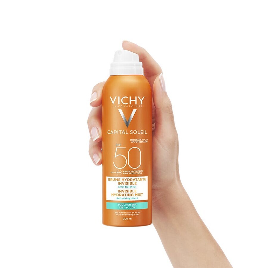 Vichy Capital Soleil Spray hidratant invizibil cu protecție solară Spf50 200 ml