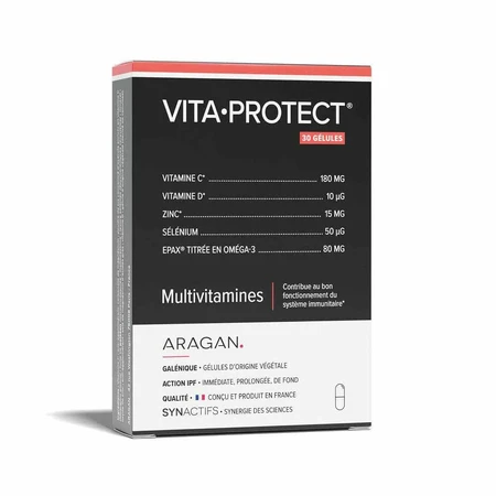 Aragan Synactifs Vitaprotect Multivitamines 30 gélules