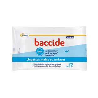 Baccide Lingettes Mains et Surfaces x70