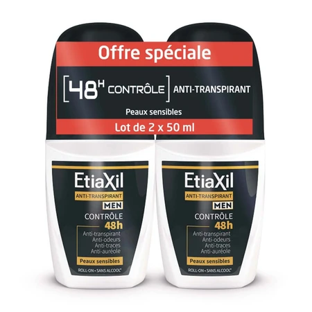 Etiaxil Deodorant Roll-on 48 Stunden für Männer 2x50ml