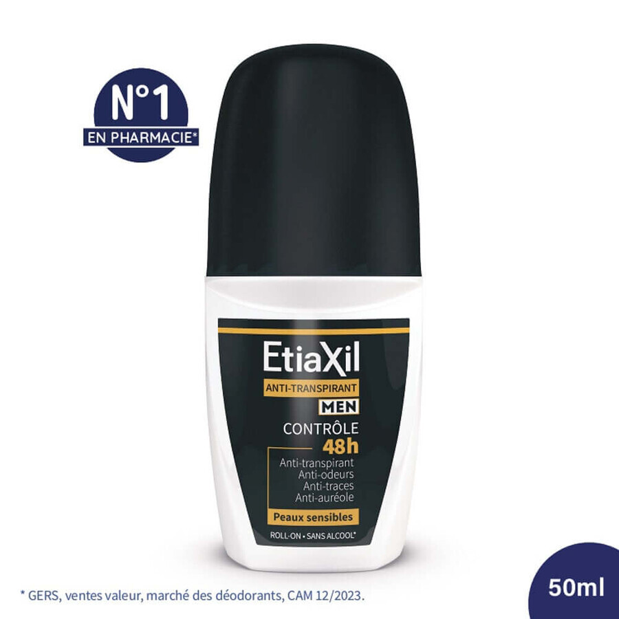 Etiaxil Deodorant Roll-on 48 uur voor mannen 2x50ml Etiaxil Deodorant Roll-on 48 uur voor mannen 2x50ml