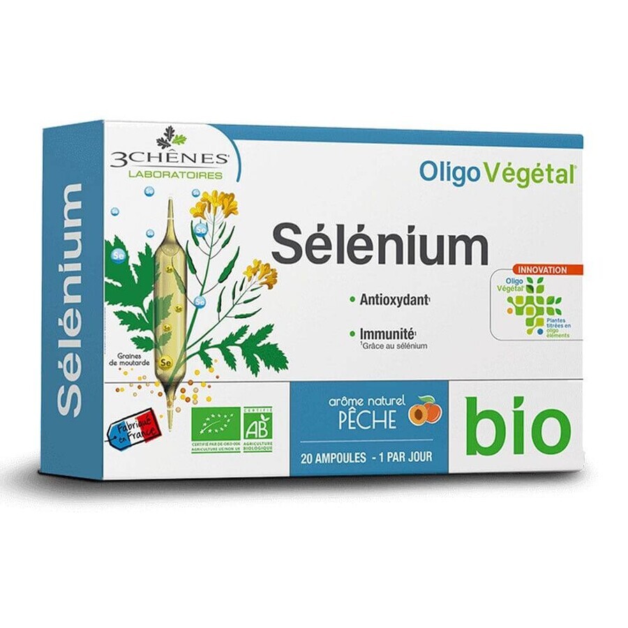 3 Chênes Fiale di selenio organico x20