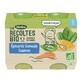 Bl&#233;dina Les Recoltes Organic meal jars spinach, semolina and salmon from 6 months 2x200g