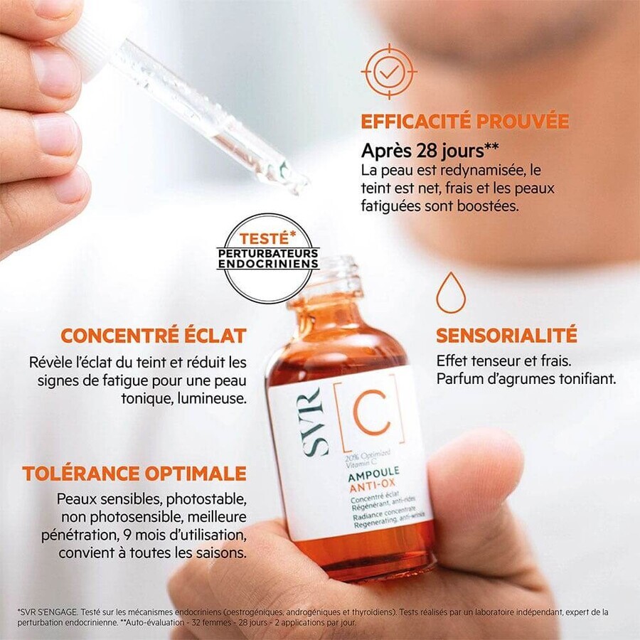 Svr [C] Ampoule Anti Ox Vitamina C 20% Toate tipurile de piele 30ml