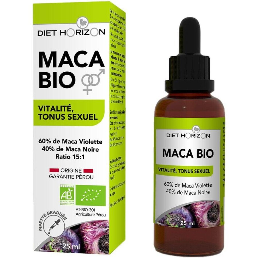Diet Horizon Organic Liquid Maca Vitality, Sexual Tonicity 25ml
