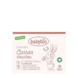 Babybio Carres Doudou Set organic 12 șervețele + plasă de spălare