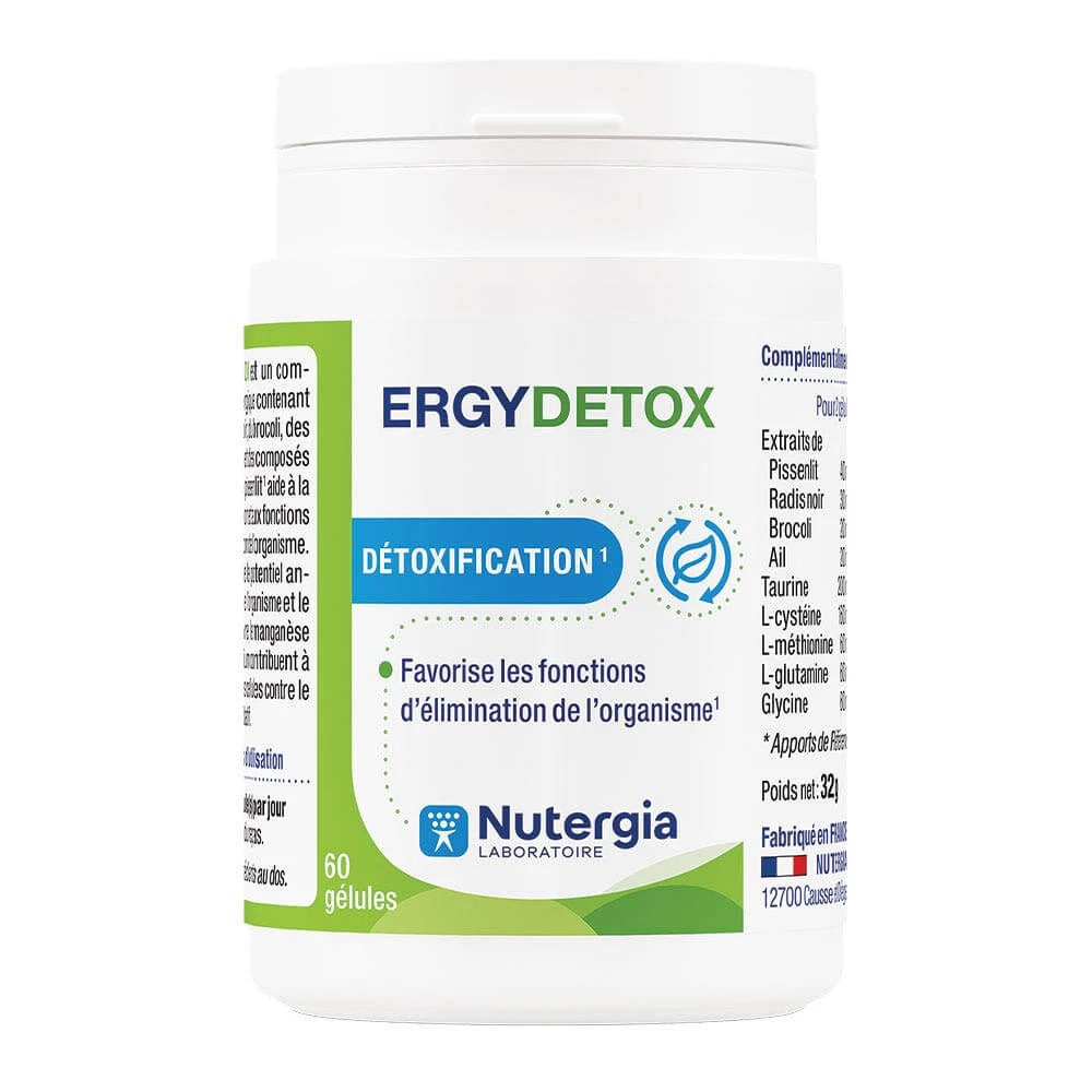 Nutergia Ergidetox Detoxification 60 Capsules