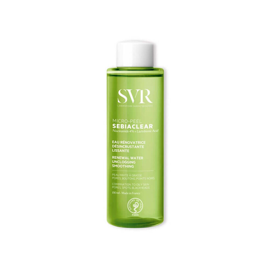 Svr Sebiaclear Micro-Peel Renewing Water Sensitive acne-prone skin 150ml