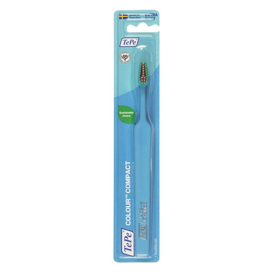 Buy TePe Colour Soft Extra Soft Compact Toothbrush TePe Colour Soft Extra Soft Compact Toothbrush