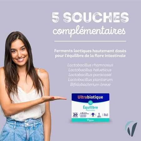 Vitavea Santé Ultrabiotique Equilibre Flore intestinale 30 Gelules