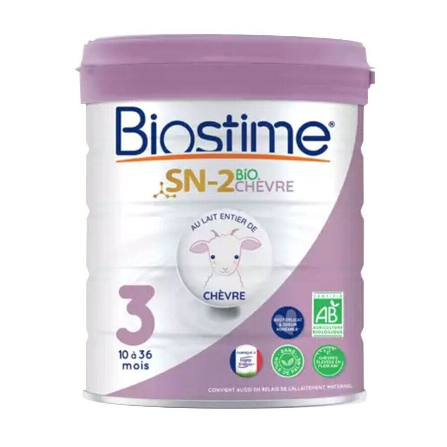 Biostime Bio-Ziegenmilch SN-2 für Säuglinge - 3. Lebensjahr von 10 bis 36 Monaten 800g