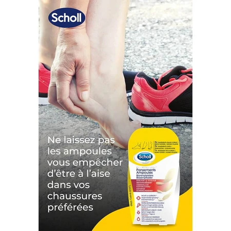 Scholl Apósitos para ampollas en diferentes tamaños Para talones y dedos x5