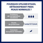 Etiaxil Detraspirante Déodorant Pieds & Mains Peaux Nomales 100ml