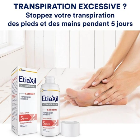 Etiaxil Detranspirant Déodorant Pieds & Mains Peaux Nomales 100ml