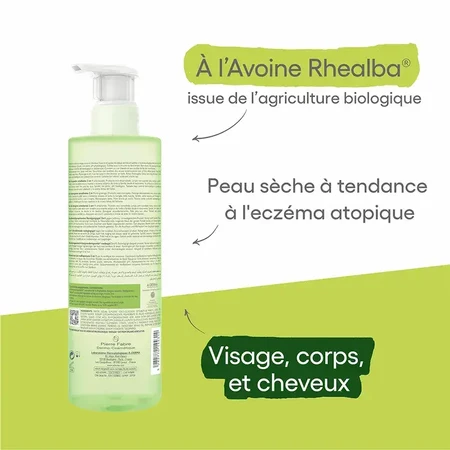 A-Derma Exomega Control Gel Lavant Emollient Corps Et Cheveux 2x500ml