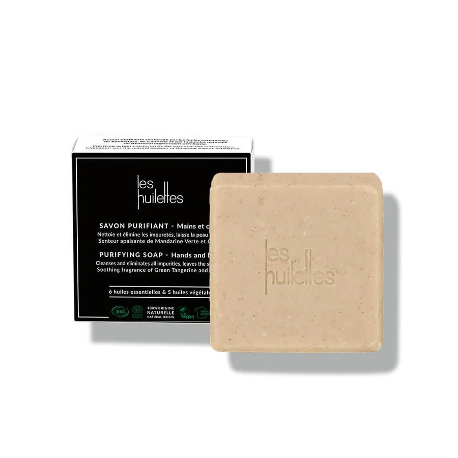 Les Huilettes Savon Purifiant Bio Mains et Corps 120g