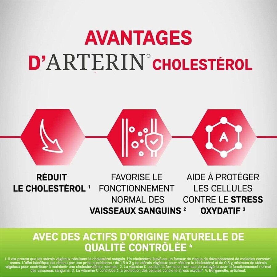 Omega Pharma Cholesterol Arterin Active Ingredients of Natural Origin 30 Tablets