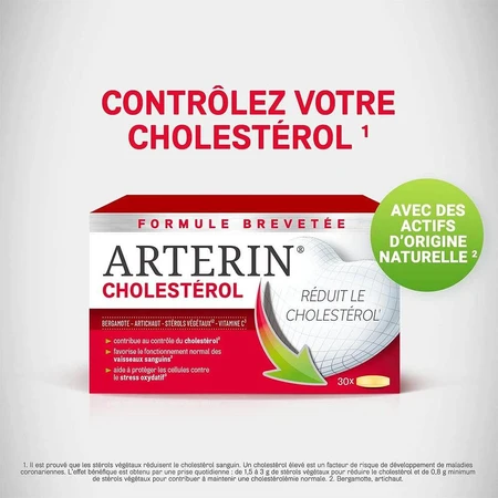 Omega Pharma Cholesterol Arterin Active Ingredients of Natural Origin 30 Tablets
