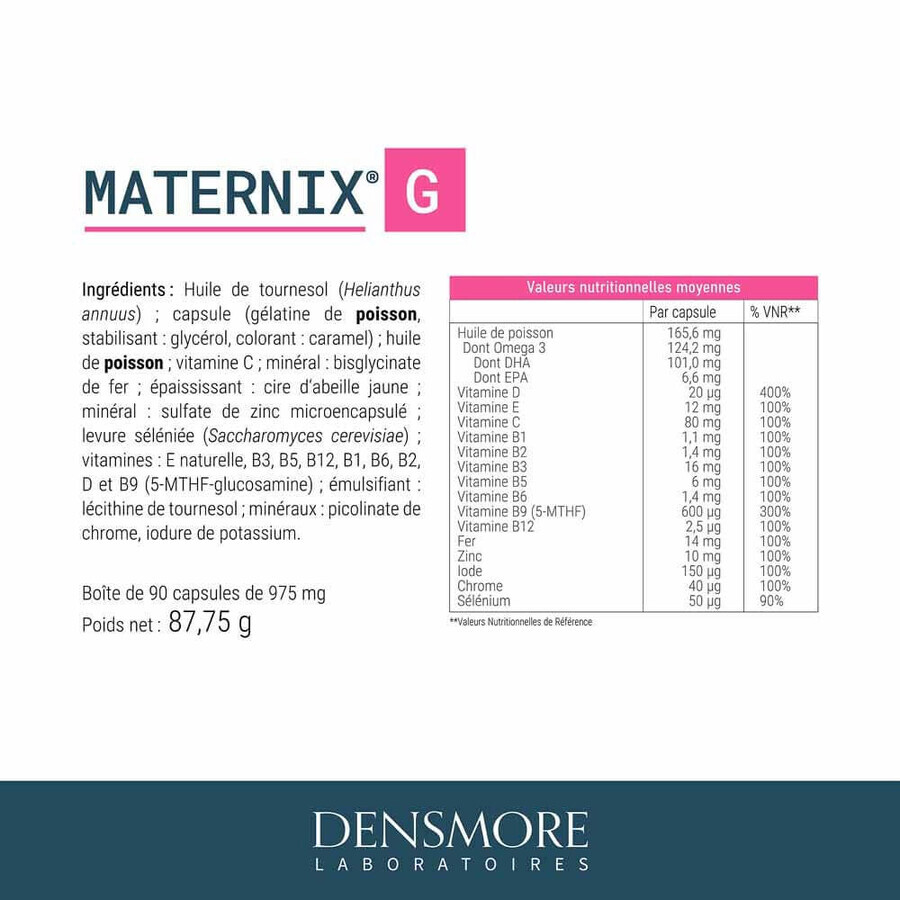 Densmore Maternix G Grossesse 90 Capsules