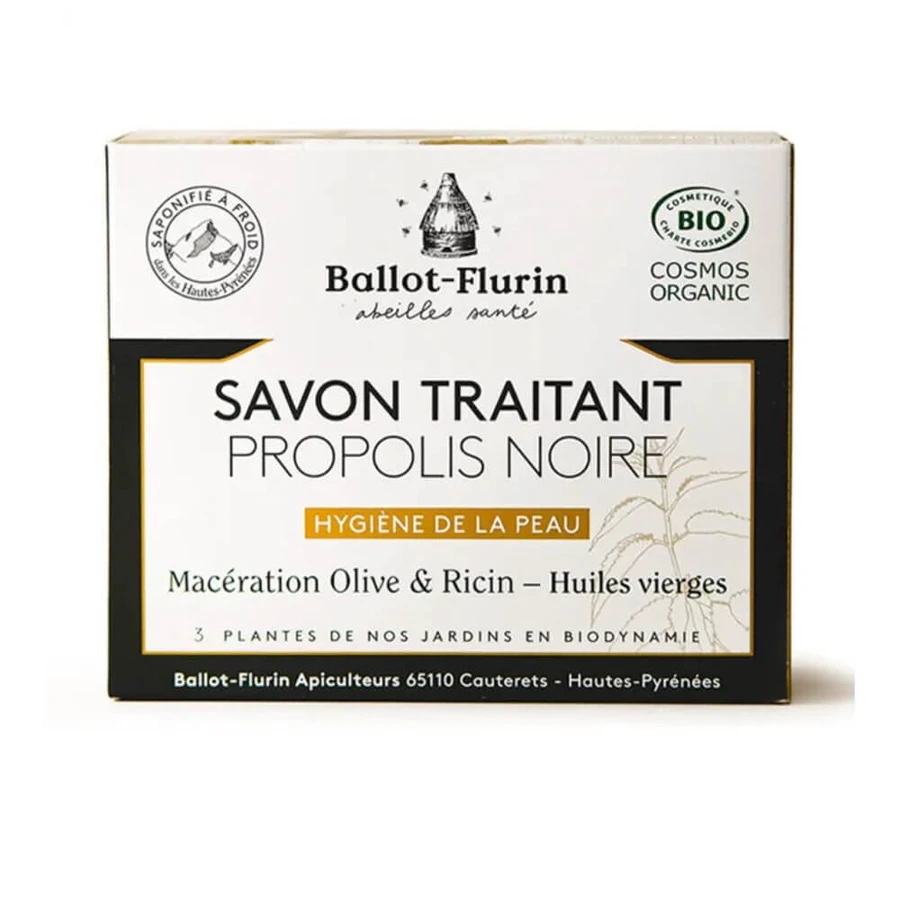 Ballot-Flurin Schwarze Propolis Bio-Seife Troubled Skin 100g