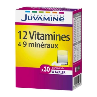 Juvamine 12 Vitamins and 9 Minerals in 30 Tablets