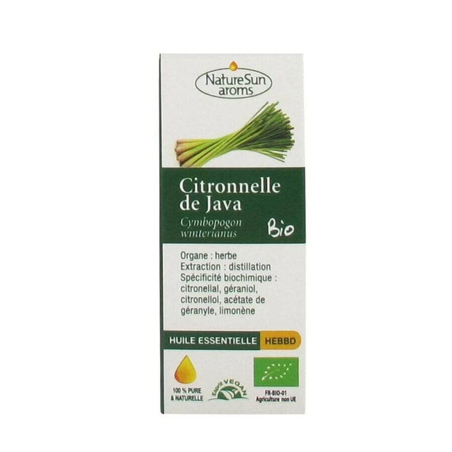 Naturesun Aroms Ätherisches Öl von Zitronengras Bio 10ml Naturesun Aroms Ätherisches Öl von Zitronengras Bio 10ml