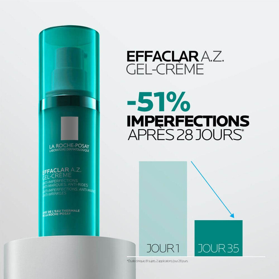 La Roche-Posay Effaclar A.Z. Anti-Perfektions-Gel-Creme 40 ml