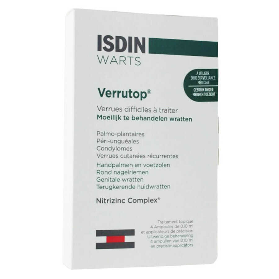 Buy Isdin Verrutop Warts Treatment 4 Vials 0.10ml Isdin Verrutop Warts Treatment 4 Vials 0.10ml
