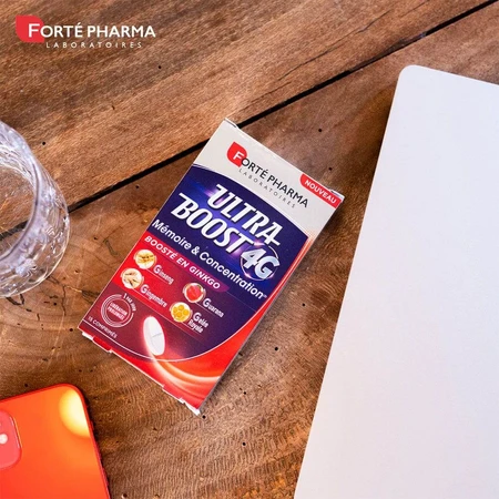Forté Pharma Ultra Boost 4G Memoria y Concentración Ginseng Ginkgo 15 comprimidos
