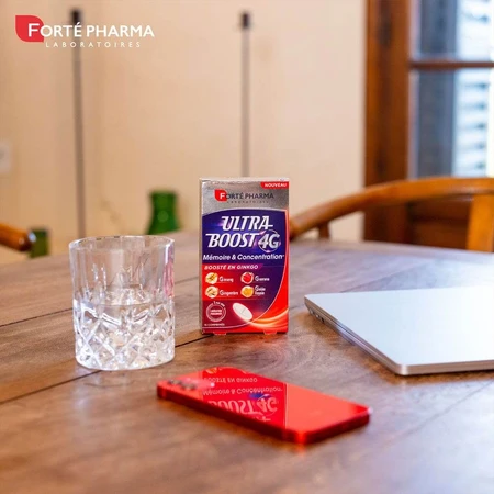 Forté Pharma Ultra Boost 4G Memoria y Concentración Ginseng Ginkgo 15 comprimidos