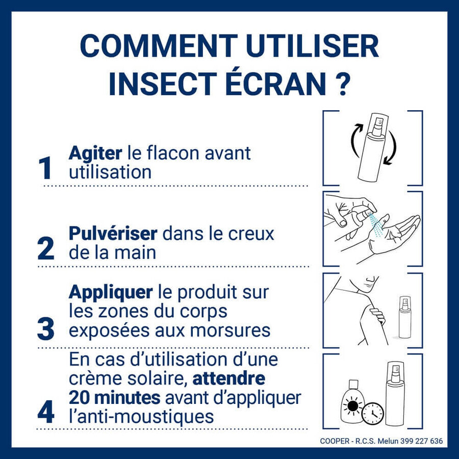 Insect Ecran Skin Tick Repellent Spray for Adults and Children 100ml