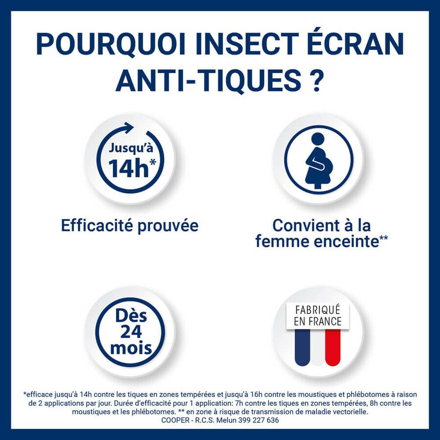 Insect Ecran Skin Tick Repellent Spray for Adults and Children 100ml